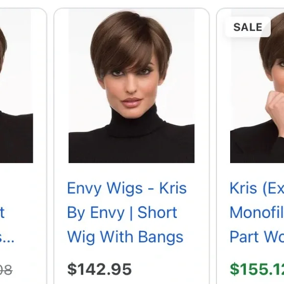 Envy Wig - Kris - med brown - synthetic wig - Picture 2 of 8